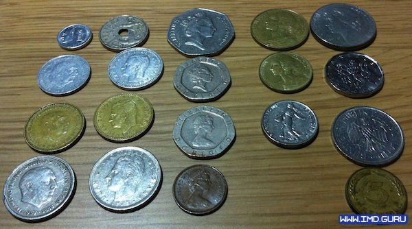 mi colección de monedas viejas (cara)