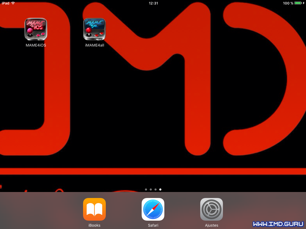 pantalla del ipad mini con los iconos de las aplicaciones