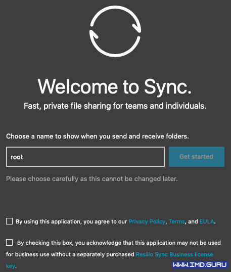 nombre de Resilio Sync