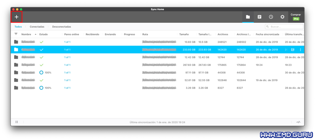 Resilio Sync en MAC