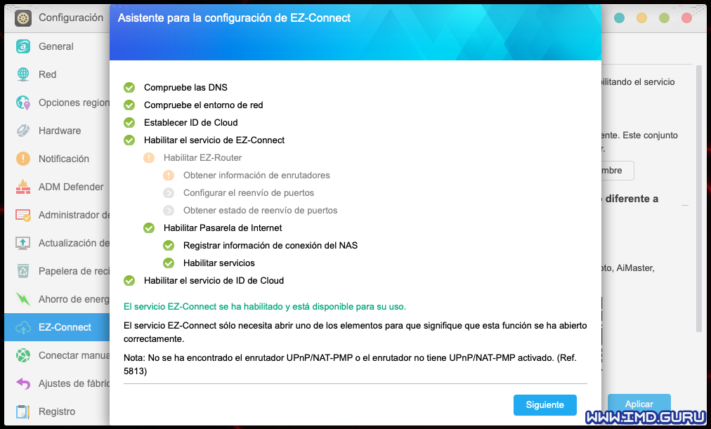 EZ-Connect: configuración