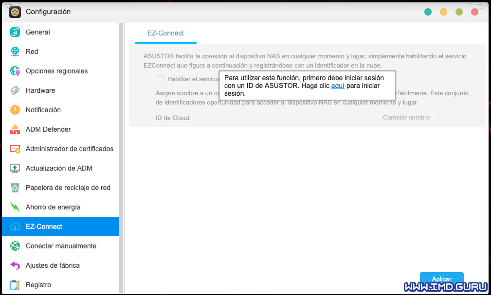 EZ-Connect: sin registro