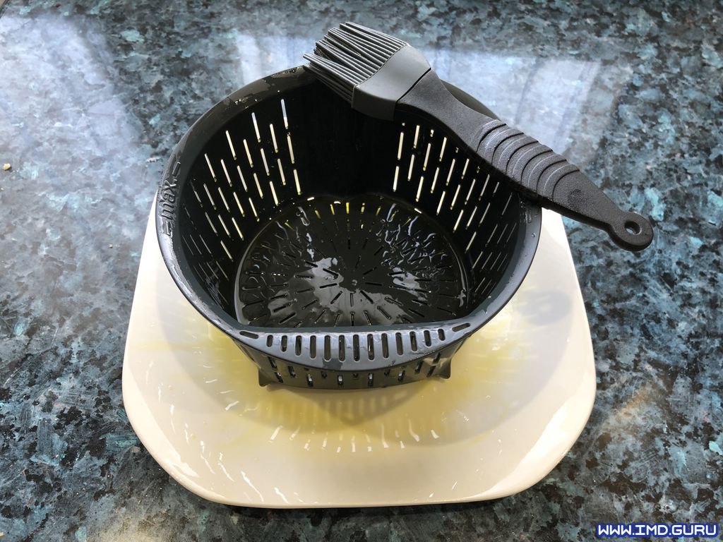 Engrasar el cestillo con aceite